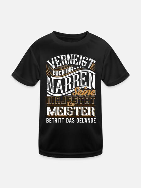 Meister Meistertitel Meisterprüfung Meisterbrief - Kinder Funktions-T-Shirt - Schwarz