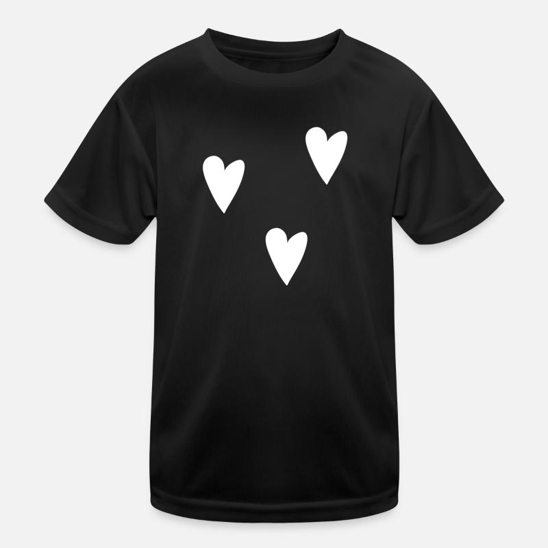herzen Herz Kinder Funktions-T-Shirt
