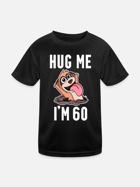 60 ans - 60 ans - Câlin - T-shirt sport Enfant - noir - Devant
