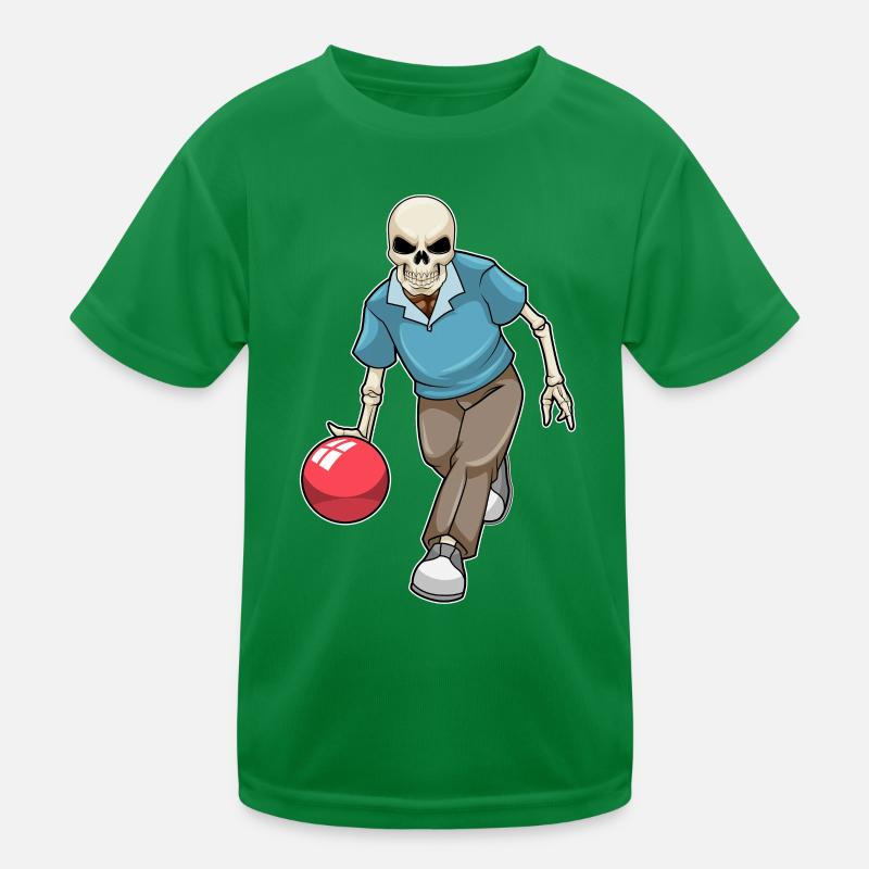 Skelett Bowling Bowlingkugel Kinder Funktions-T-Shirt
