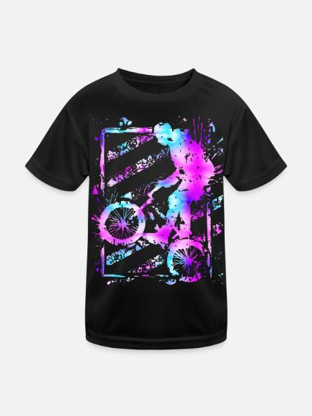 Bmx Magenta - Bmx Bike - Bmx Bike - Kids Functional T-Shirt - black