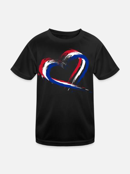Kuba - Kinder Funktions-T-Shirt - Schwarz - Vorne
