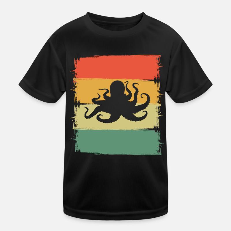Octopus Octopus Octopus Octopus Kids Functional T-Shirt