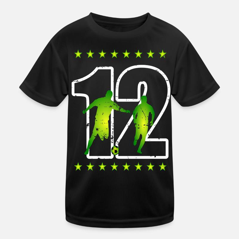 Fußball Trikotnummer 12 Kinder Funktions-T-Shirt