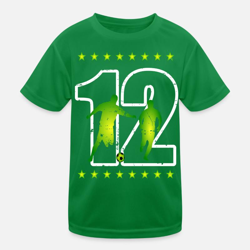 Fußball Trikotnummer 12 Kinder Funktions-T-Shirt