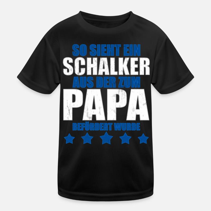 Schalker Papa | Schalke Vatertags Geschenkidee Kinder Funktions-T-Shirt