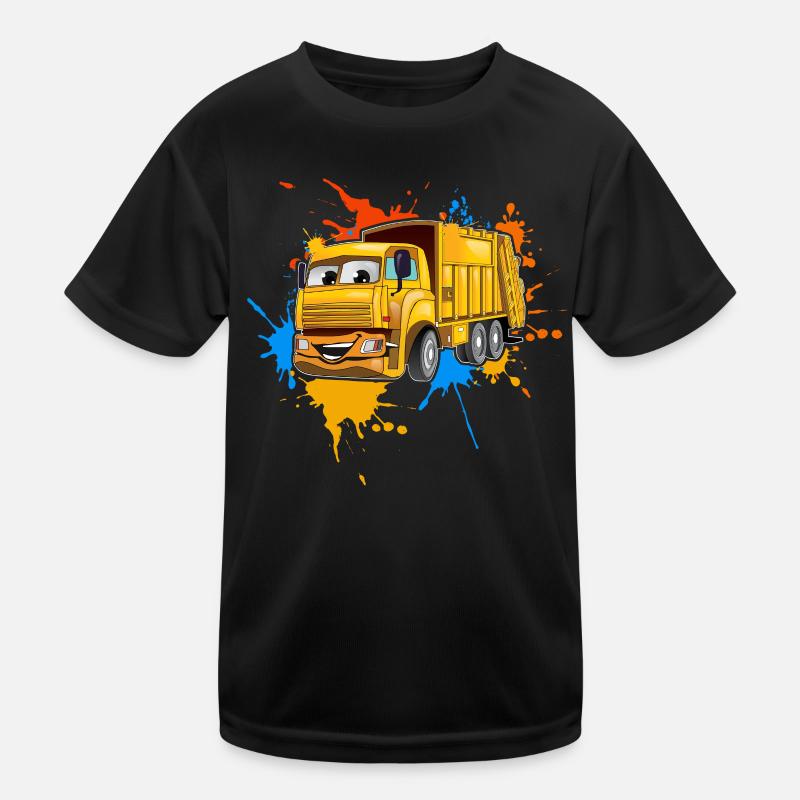 Müllabfuhr Kinder Funktions-T-Shirt