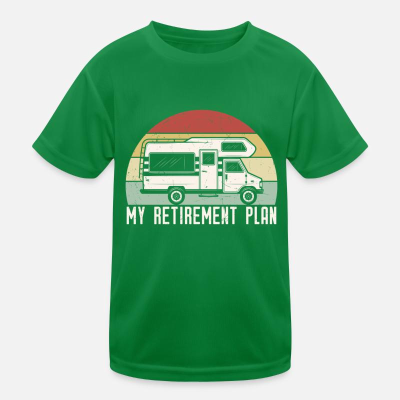 Mein Ruhestandsplan Fun RV Camping Kinder Funktions-T-Shirt