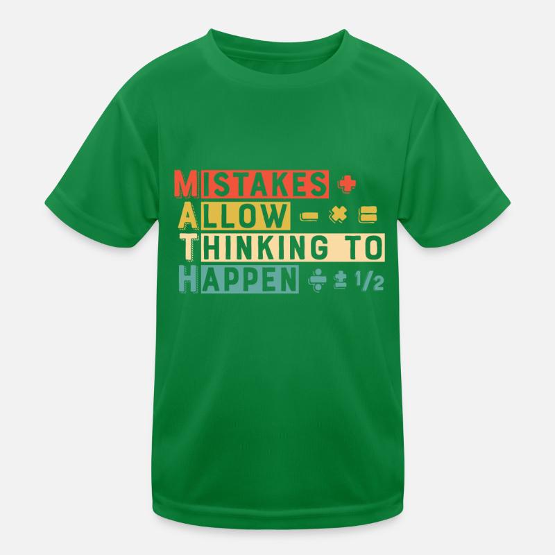 Mathefehler lassen denken Kinder Funktions-T-Shirt