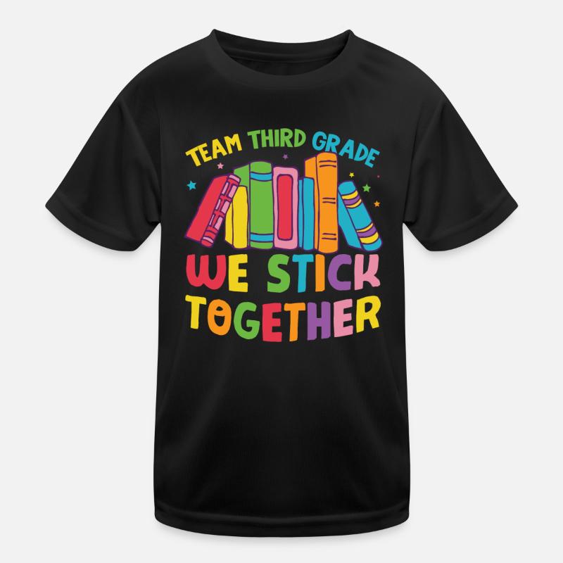 Team Third Grade Back To School Kids Functional T-Shirt