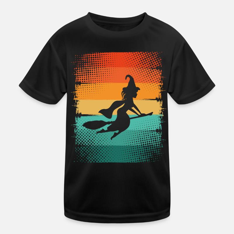 Hexe Kinder Funktions-T-Shirt