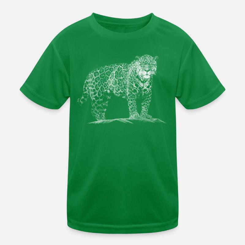 Leopard Kinder Funktions-T-Shirt