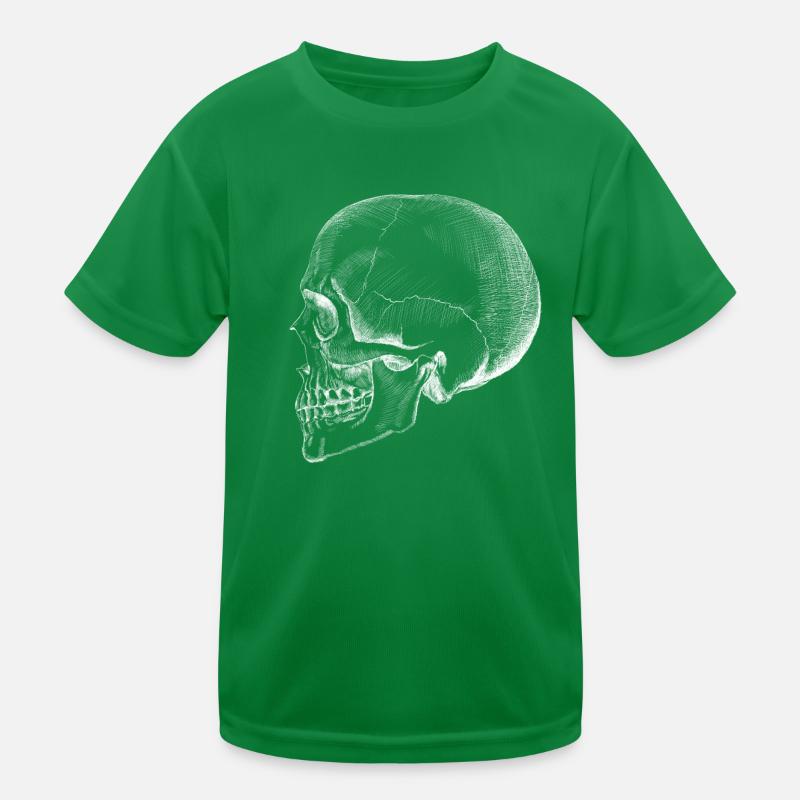 Schädel Kinder Funktions-T-Shirt