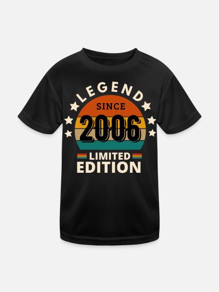 LÉGENDE 2006, MILLÉSIME 2006 - T-shirt sport Enfant - noir - Devant