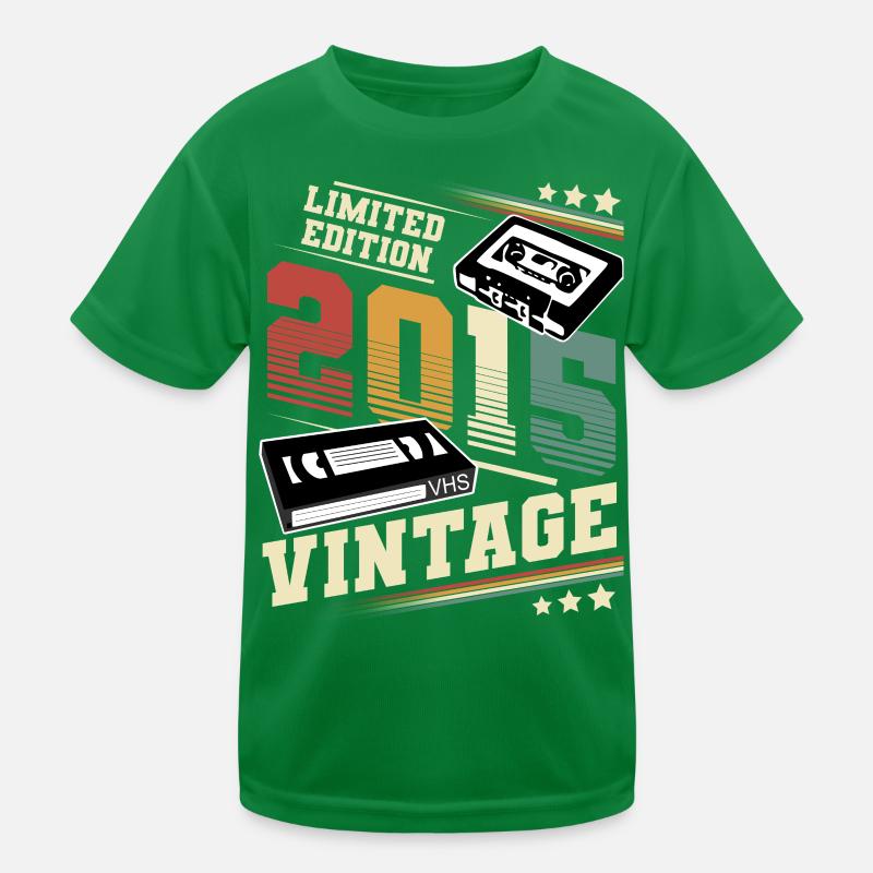 2015 Année de naissance Année de construction Anniversaire millésime T-shirt sport Enfant