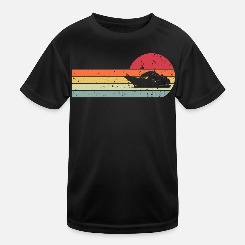 Schiff Kinder Funktions-T-Shirt