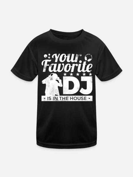 Favorite DJ - Kids Functional T-Shirt - black - Front