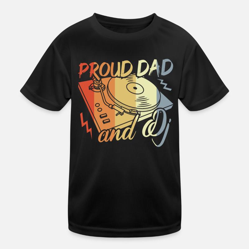 Diskjockey Papa Kinder Funktions-T-Shirt