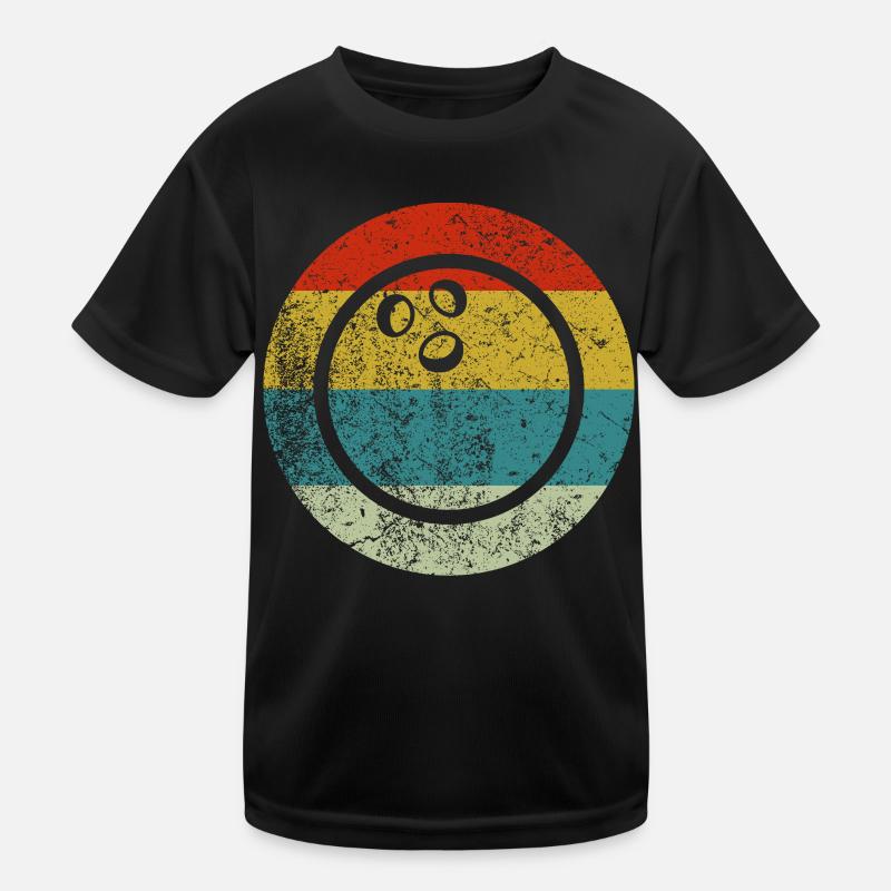 Retro Vintage Bowling Kinder Funktions-T-Shirt