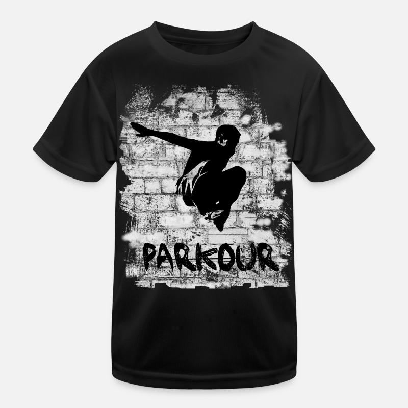 Parkour - Kids Functional T-Shirt - black