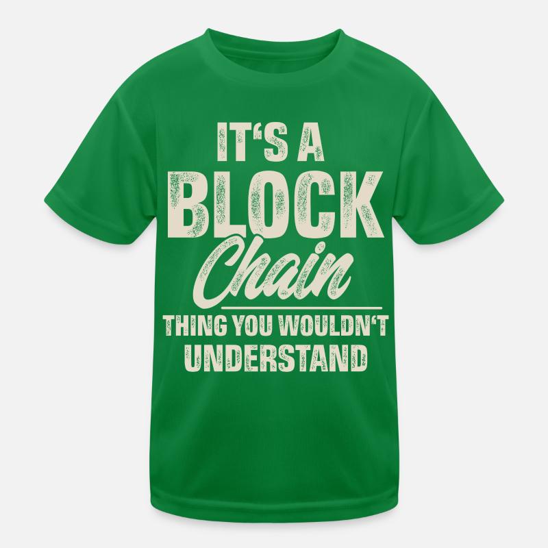 Crypto Blockchain T-shirt sport Enfant