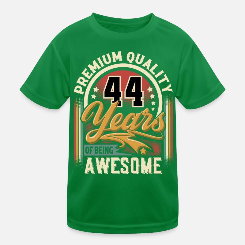 44th birthday 44 years vintage retro Kids Functional T-Shirt