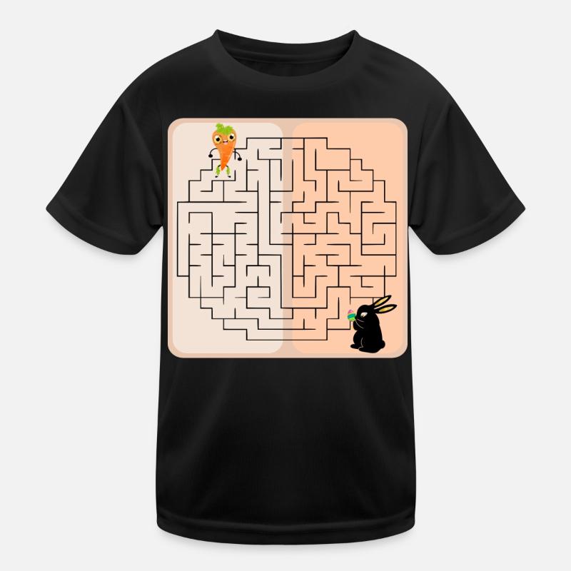 Labyrinth Bunny Easter Bunny Kids Functional T-Shirt