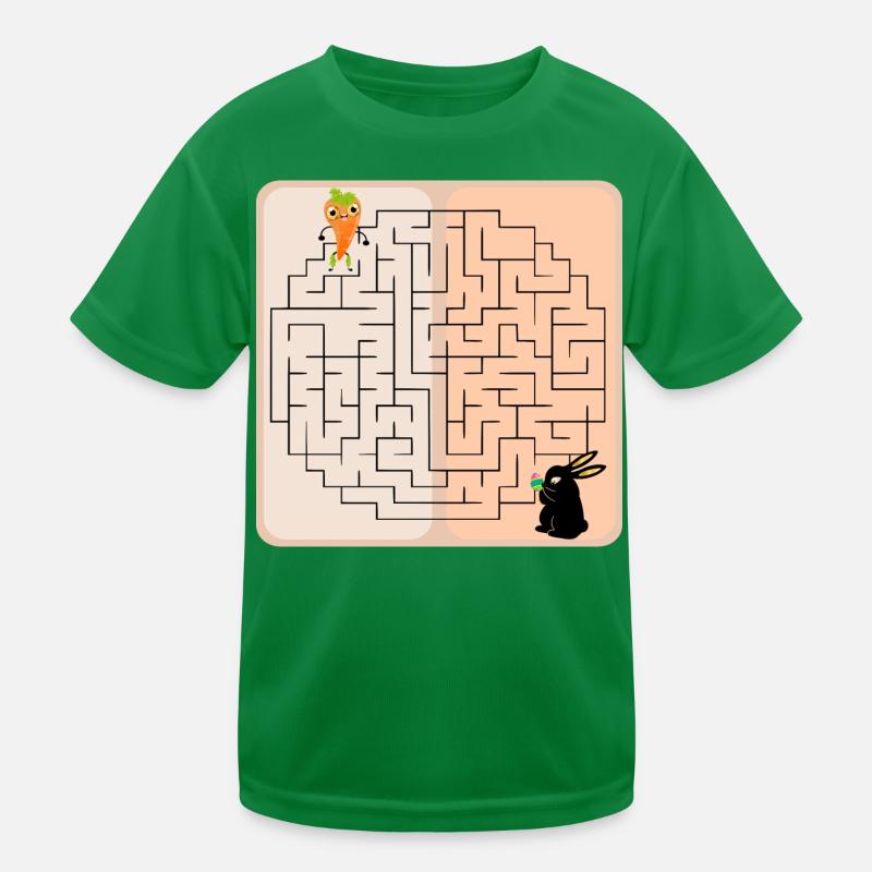 Labyrinth Hase Osterhase Kinder Funktions-T-Shirt