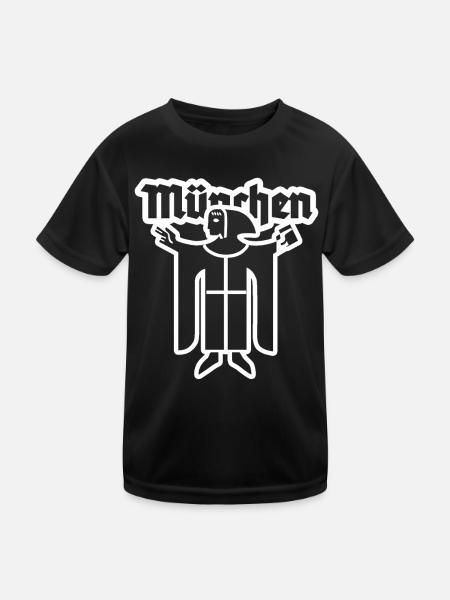 Munich - Kids Functional T-Shirt - black - Front