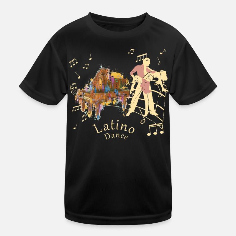 Latino Dancer Kids Functional T-Shirt
