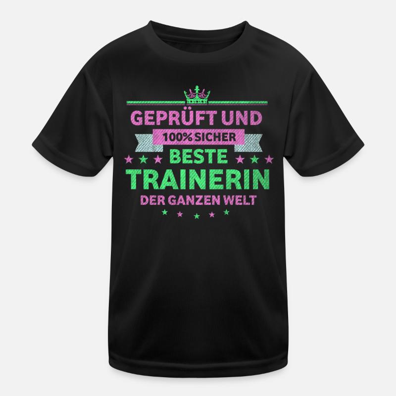 Trainer beste Trainerin Kinder Funktions-T-Shirt
