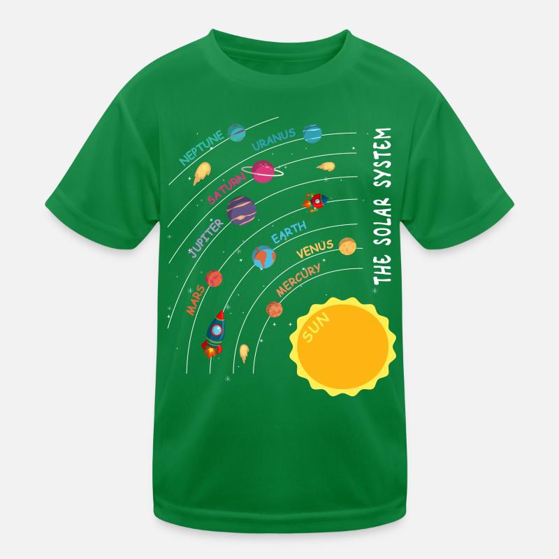 Planeten - Sonnensystem Kinder Design Kinder Funktions-T-Shirt