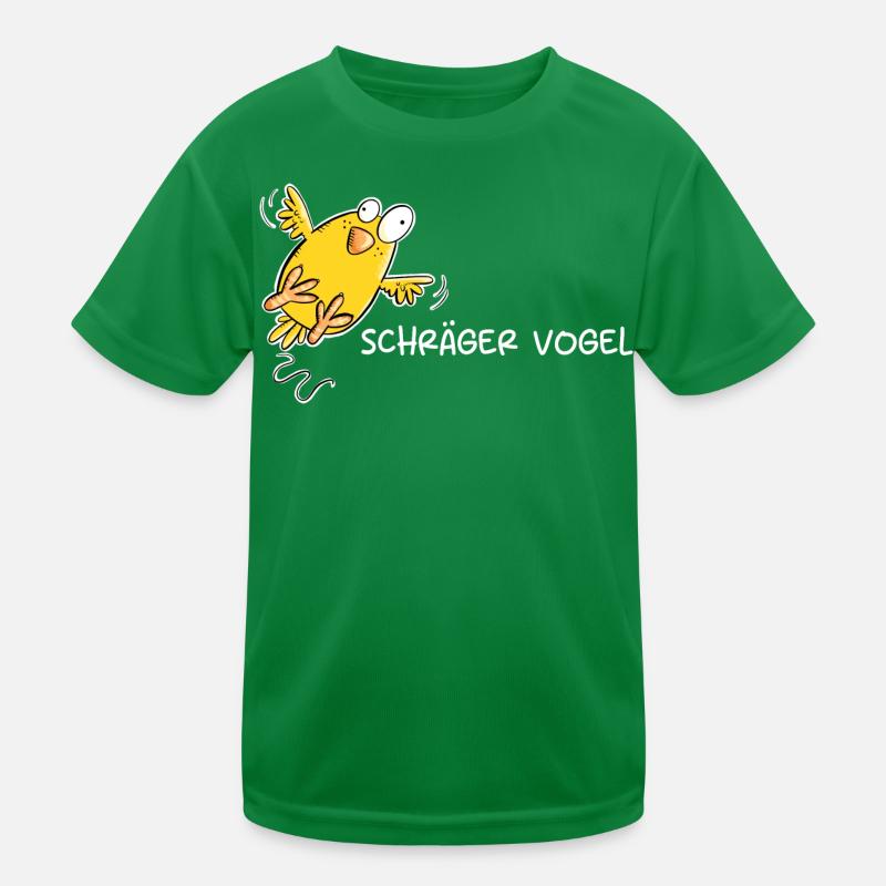 Schräger Vogel I Statement Spruch Kinder Funktions-T-Shirt