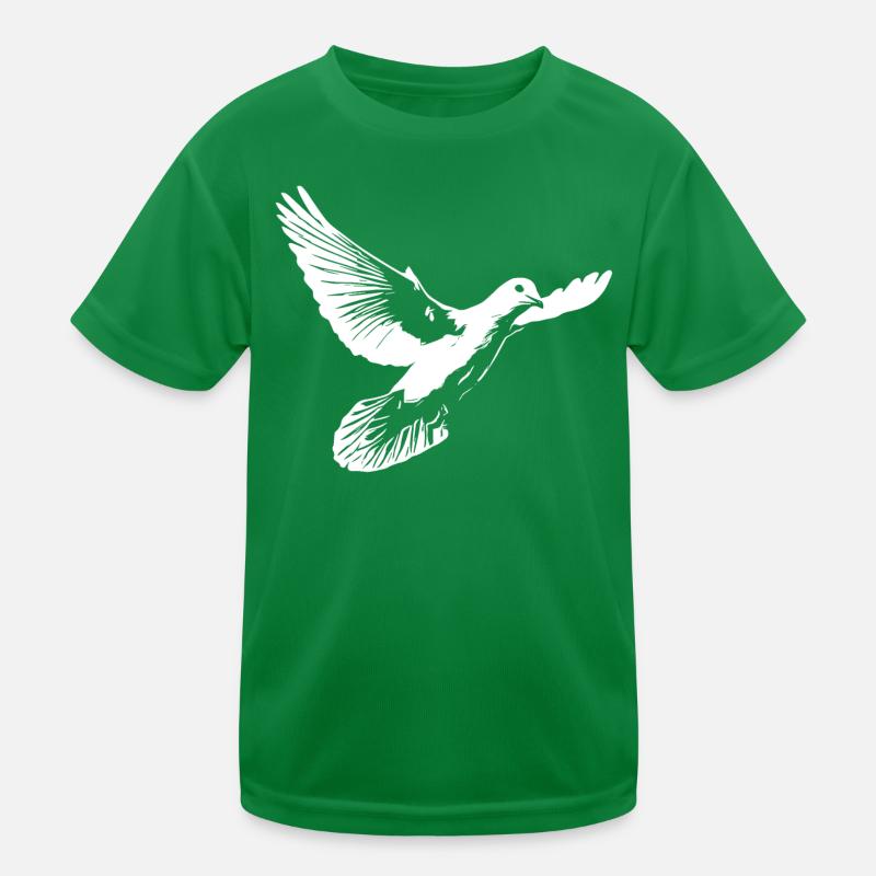 Wunderschöne weisse Taube Kinder Funktions-T-Shirt