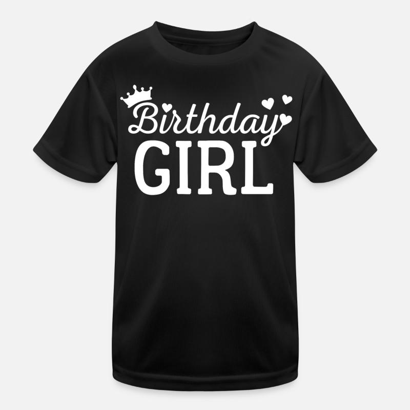Fille d’anniversaire T-shirt sport Enfant