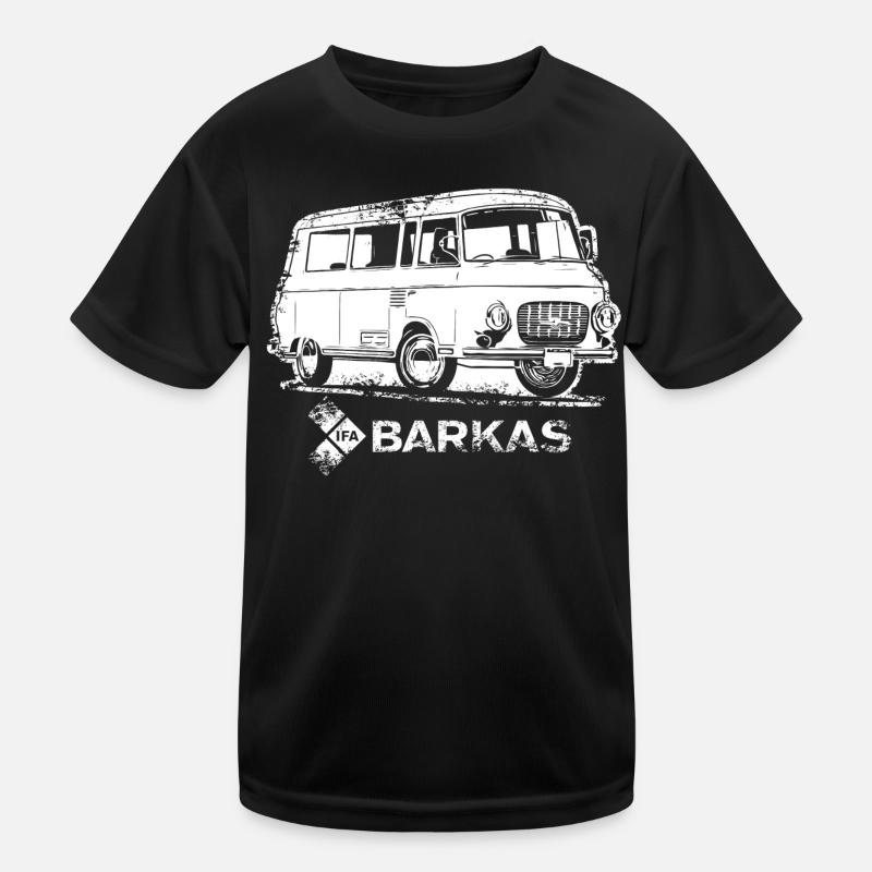 Barkas - B1000 - Kinder Funktions-T-Shirt - Schwarz