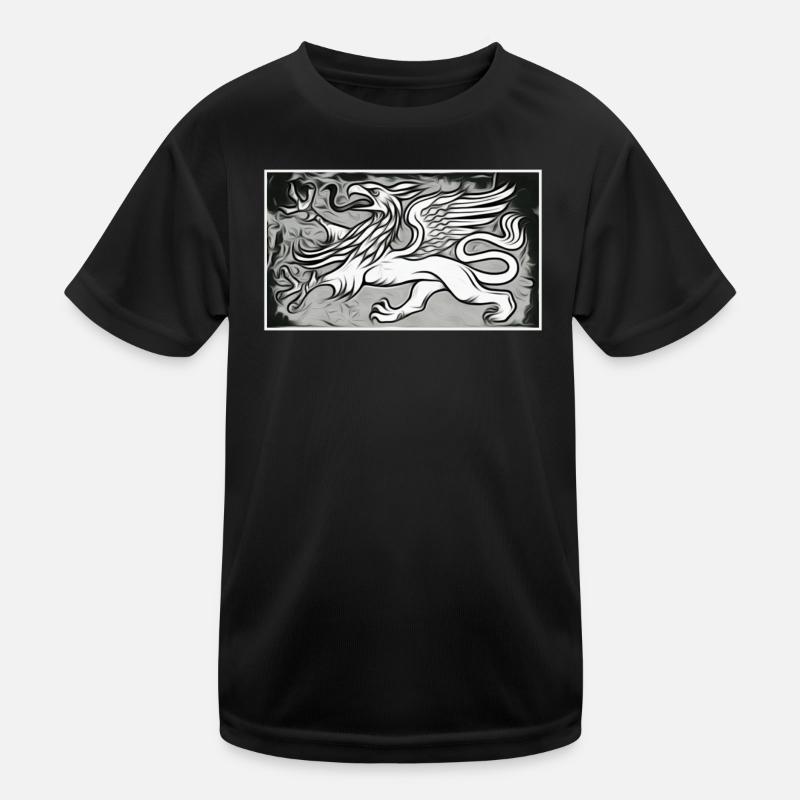 A griffin in grey Kids Functional T-Shirt