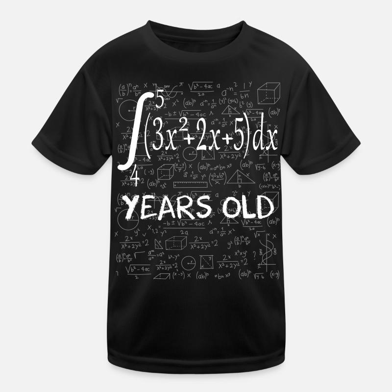 75th birthday 75 years mathematical integral - Kids Functional T-Shirt - black