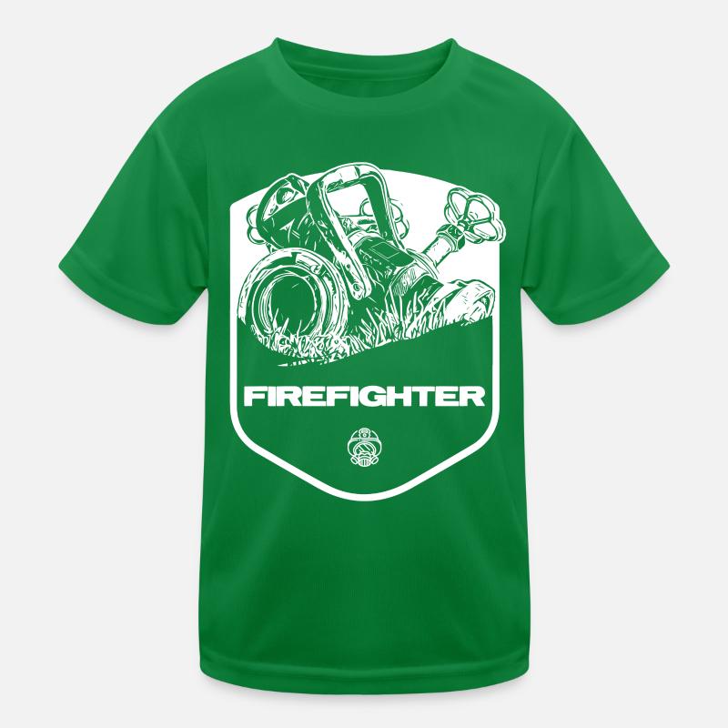 Firefighter Kids Functional T-Shirt
