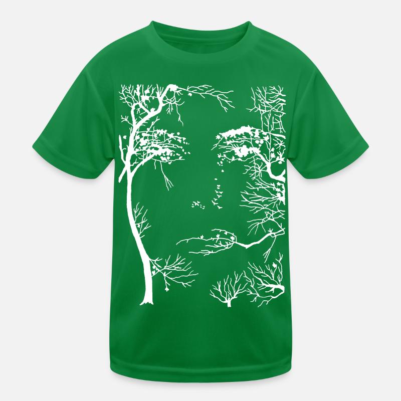Visage de la forêt (blanc) T-shirt sport Enfant