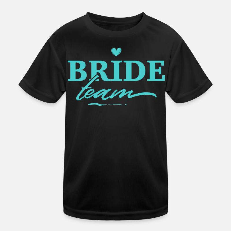 Team Bride Junggesellinnenabschied Kinder Funktions-T-Shirt