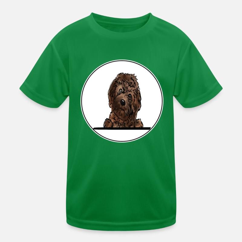Cavapoo Dog pour les amateurs de chiens qui regardent T-shirt sport Enfant