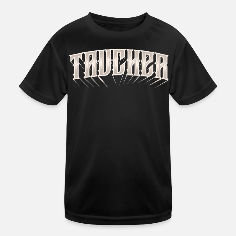 Taucher Tauchen Kinder Funktions-T-Shirt