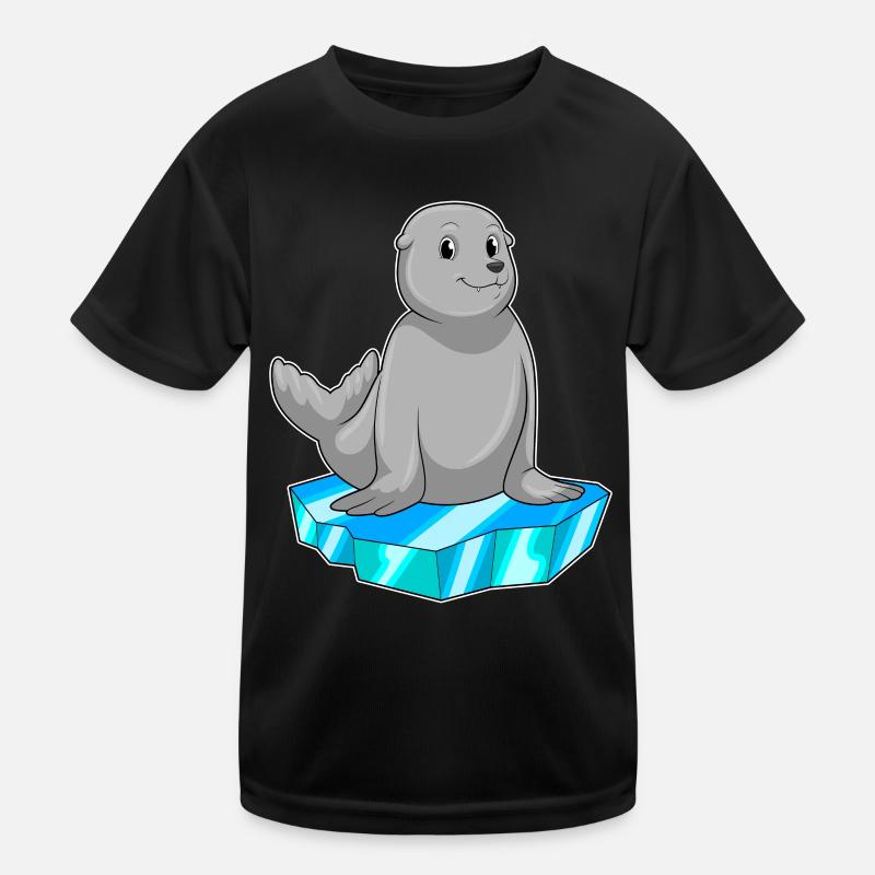 Seehund Eisscholle Kinder Funktions-T-Shirt