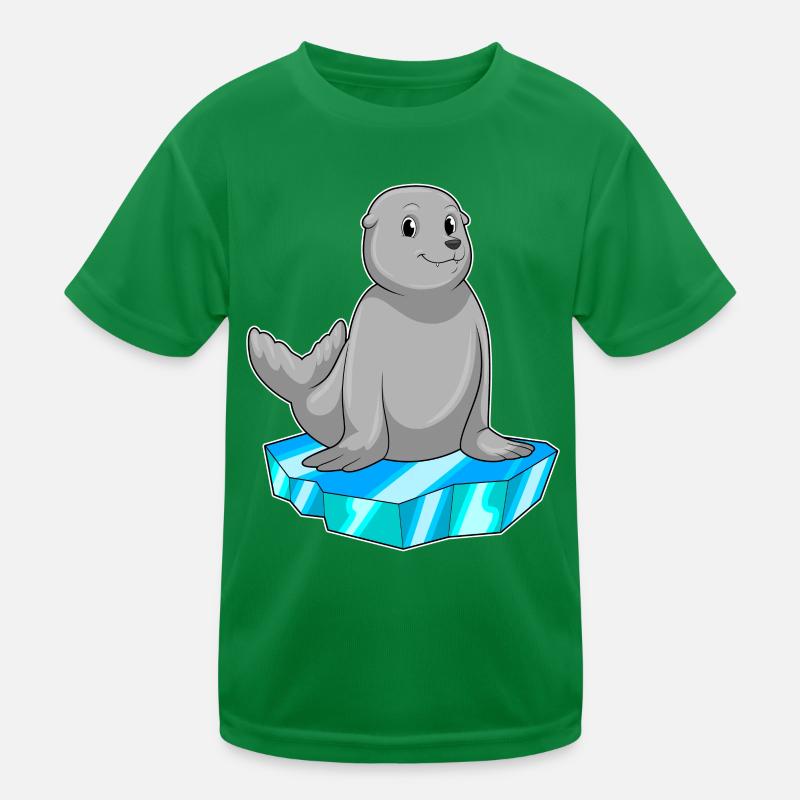 Seehund Eisscholle Kinder Funktions-T-Shirt