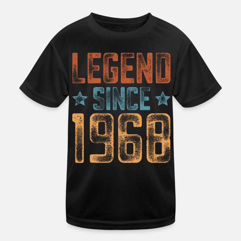 1968 Naissance Année de naissance Anniversaire T-shirt sport Enfant