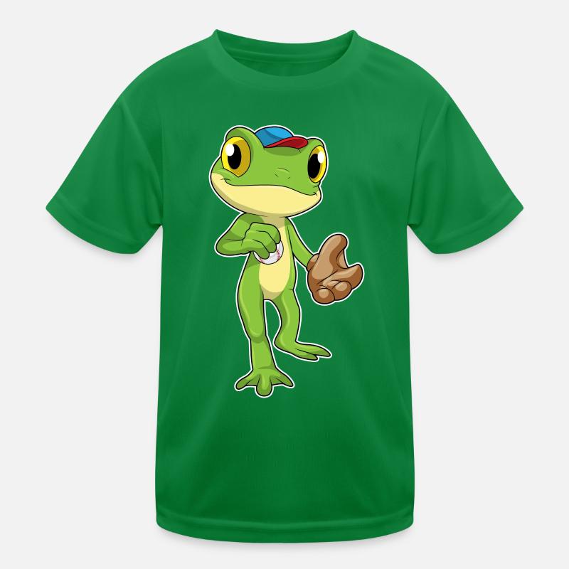 Frog Baseball Baseball Glove Kids Functional T-Shirt
