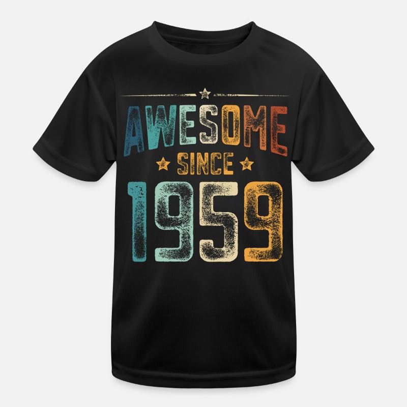 1959 Geboren Geburtstag Geburtsjahr Kinder Funktions-T-Shirt