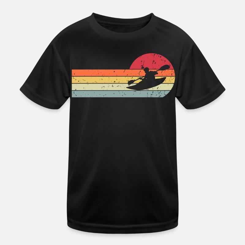 Kayak Kayaking Kids Functional T-Shirt
