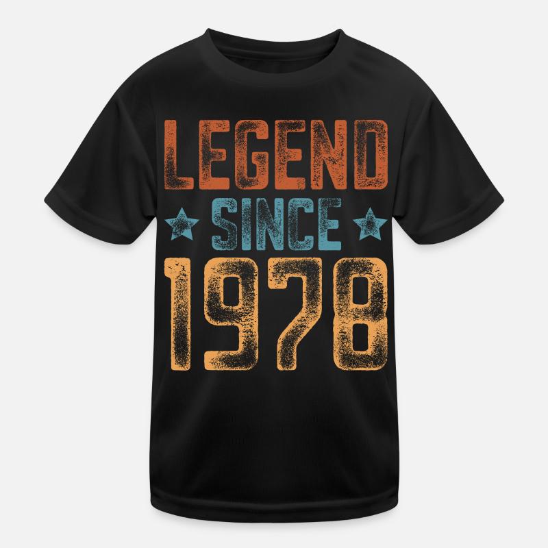 1978 Naissance Année de naissance Anniversaire T-shirt sport Enfant